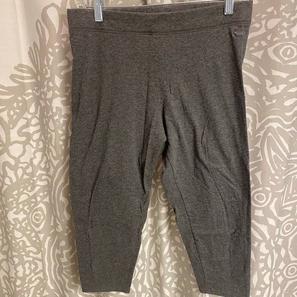 PINK Brand crop legging grey SZ L